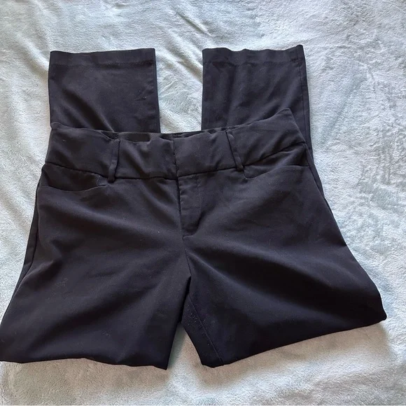 Women's 10 Petite Apt. 9 Magic Waist Tummy Control Black Bootcut Dress Pants - Picture 3 of 8